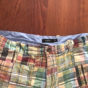 J. Crew Patchwork Madras Pants size 34/30 EUC!